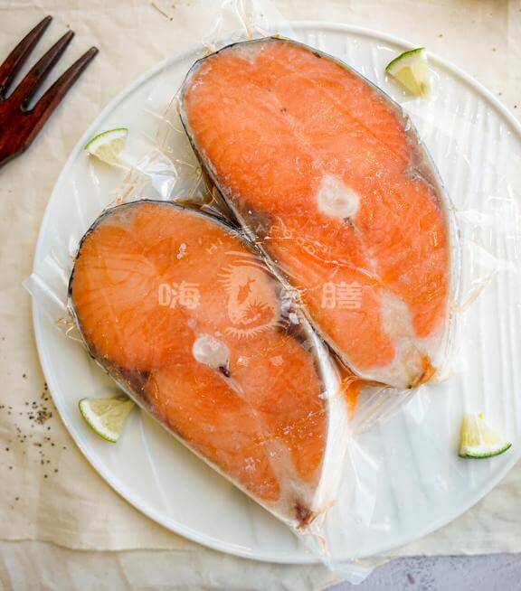 頂級大鮭魚切片